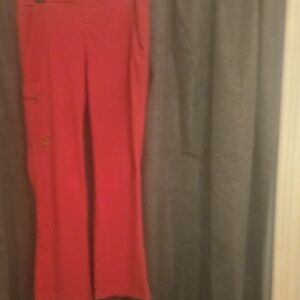 Women's Red Scrub Pants